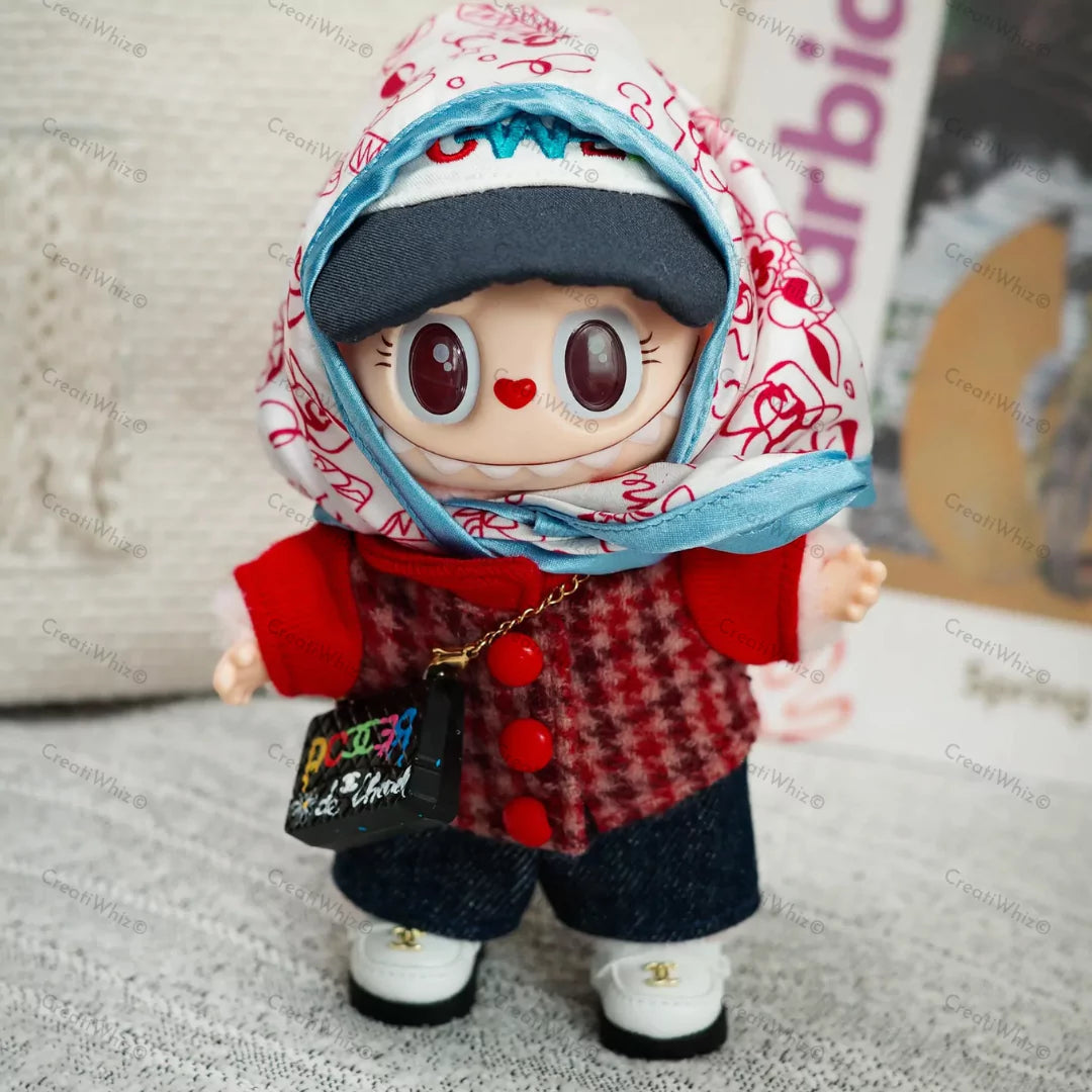 Handmade Celebrity-Inspired Red Cardigan Outfit