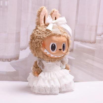 Handmade Mega-Size Lace Princess Wedding Dress Outfit fit 38 cm doll