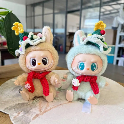 Handmade-Xmas Tree Hat & Scarf Set