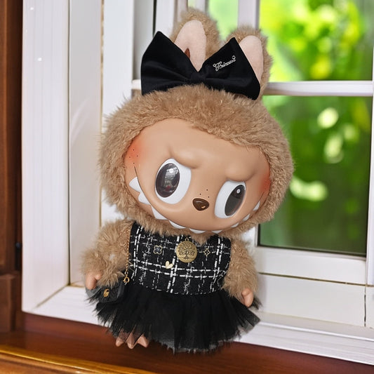 Handmade Elegant Black Princess Dress Outfit fit 38 cm doll