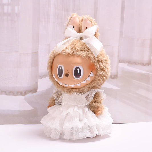 Handmade Mega-Size Lace Princess Wedding Dress Outfit fit 38 cm doll