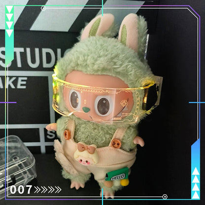 Mini Cyberpunk Glasses for Dolls