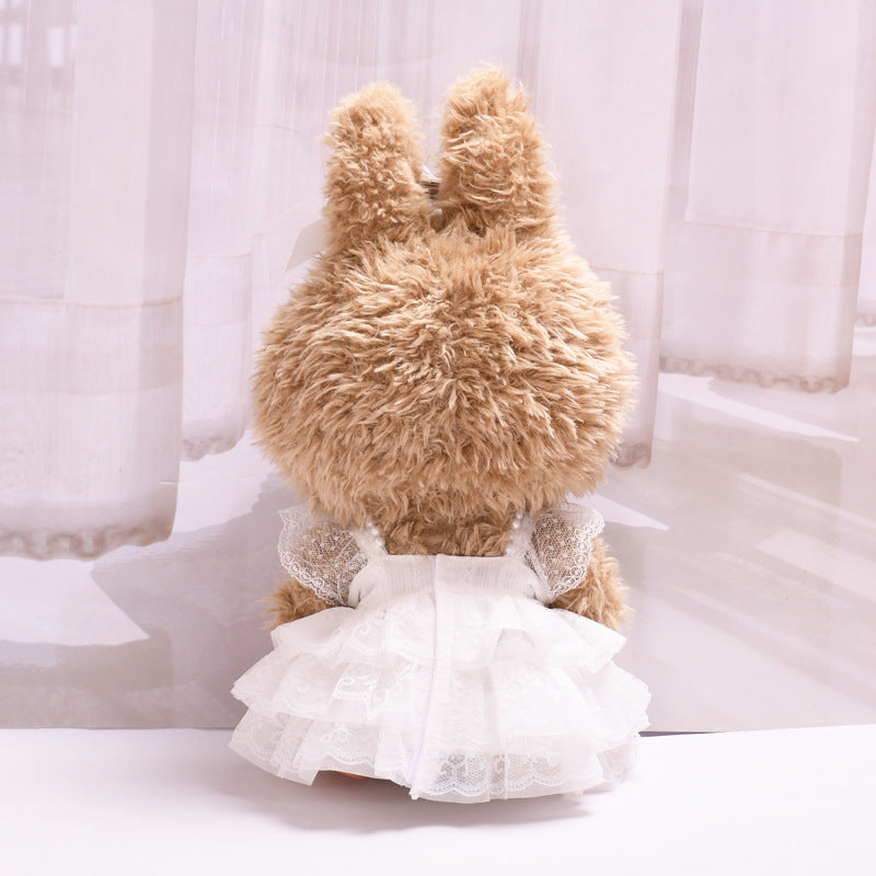 Handmade Mega-Size Lace Princess Wedding Dress Outfit fit 38 cm doll