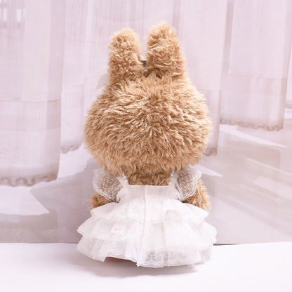 Handmade Mega-Size Lace Princess Wedding Dress Outfit fit 38 cm doll
