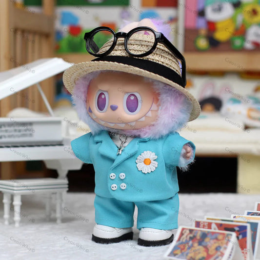 Handmade Celebrity-Inspired Aqua Blue Suit Outfit